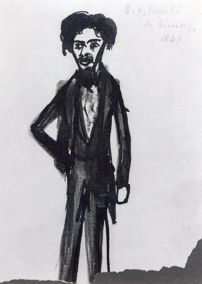 Self Portrait by Dante Gabriel Charles Rossetti